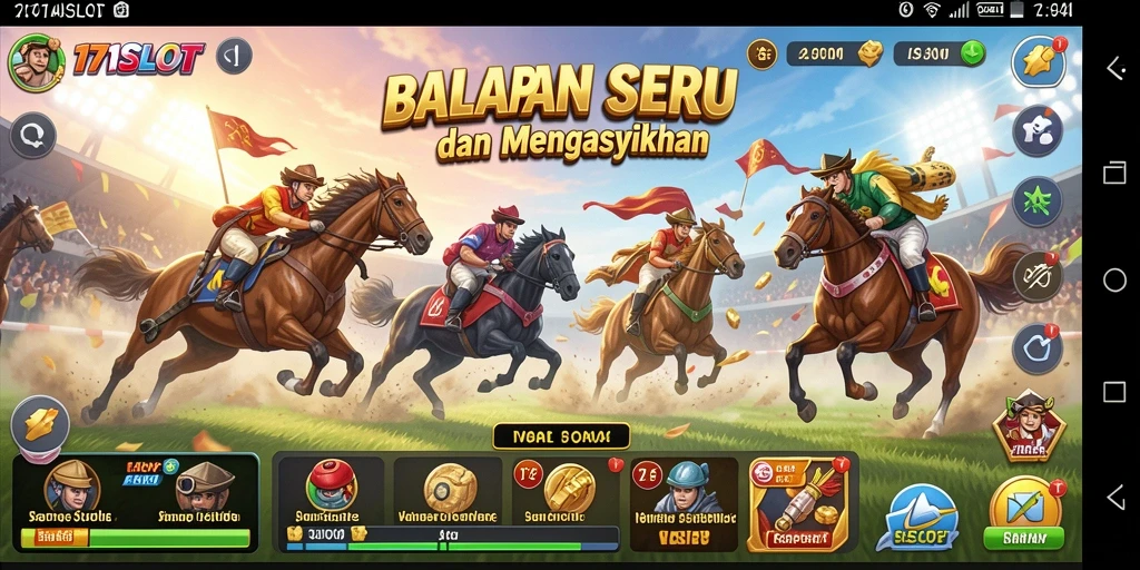Gameplay mendebarkan dari 171SLOT dengan aksi balapan seru.