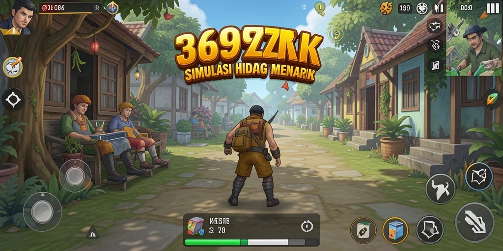Tangkapan layar <strong>369ZK</strong> menampilkan kehidupan karakter yang dinamis dan menantang.