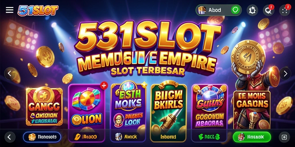 Tampilan gameplay 531SLOT dengan desain kasino yang menarik.