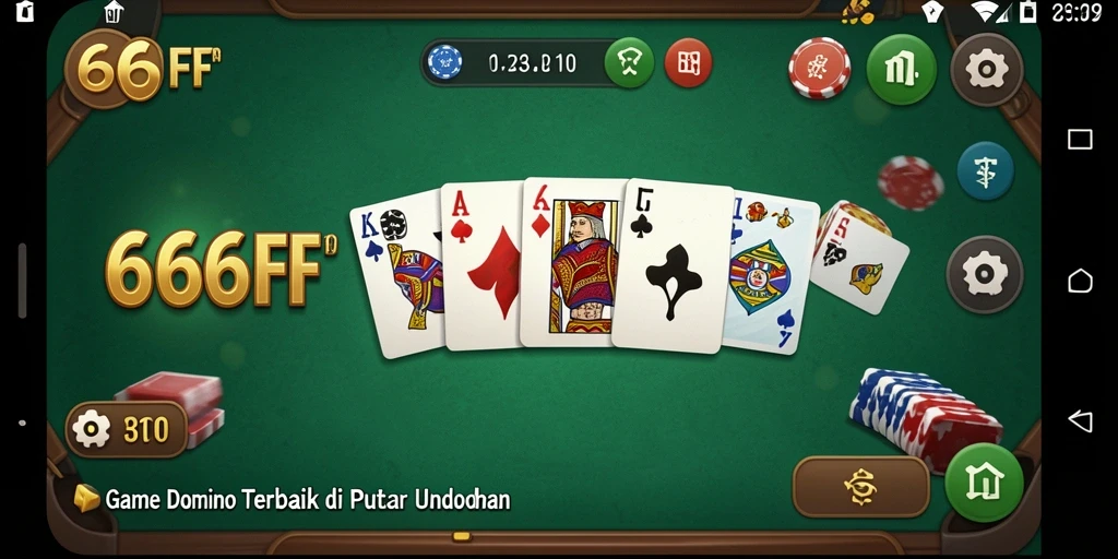 Screenshot gameplay 666FF yang menampilkan serunya bermain Domino.