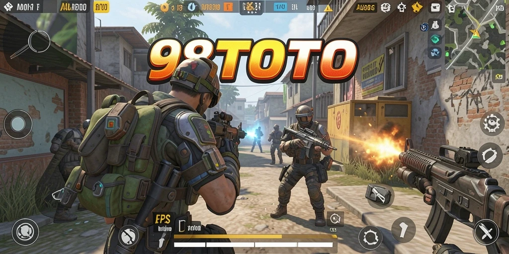 Gameplay seru dari 98TOTO dalam pertempuran FPS.