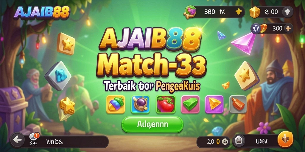 Tampilan gameplay AJAIB88 dalam aksi Match-3 yang seru.