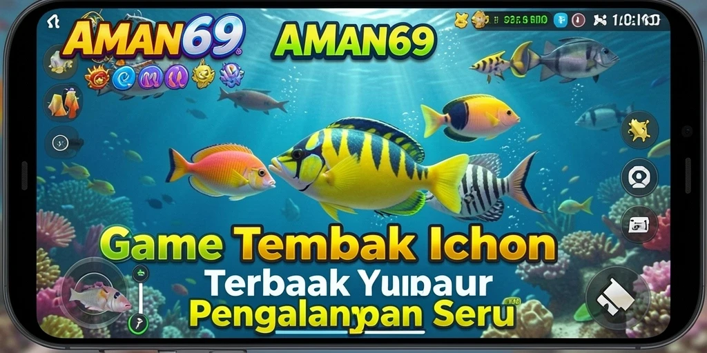 Screenshot gameplay AMAN69 menampilkan aksi menembak ikan yang seru.