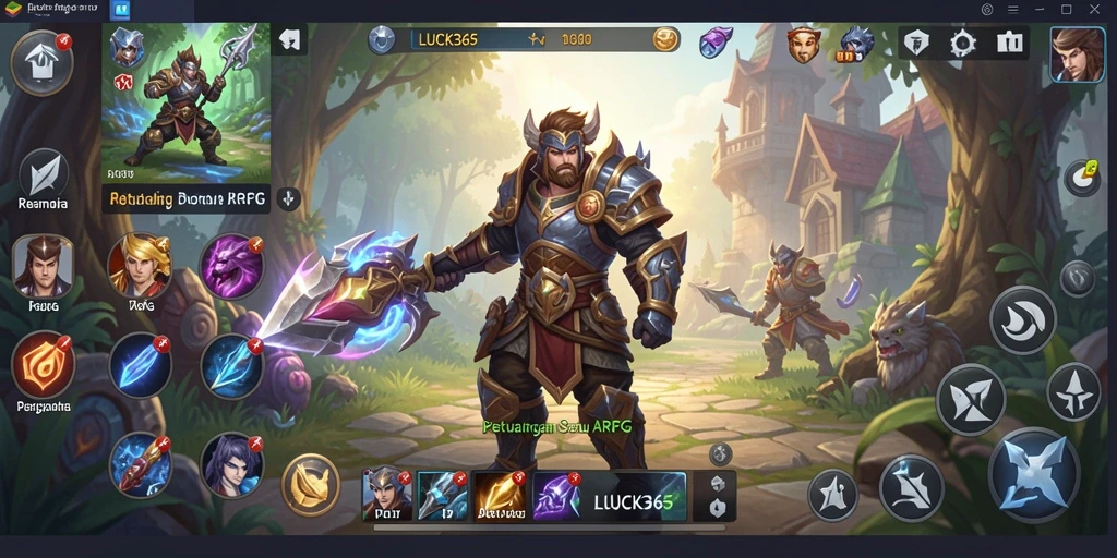 Tampilan dinamis dari pertarungan seru dalam LUCK365.