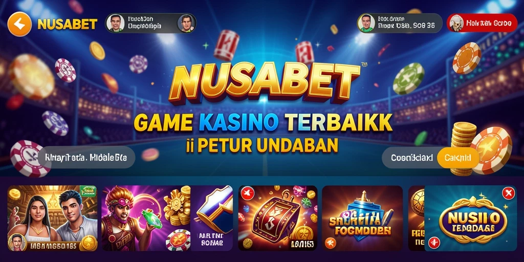 Gameplay seru di NUSABET dengan berbagai permainan Kasino.