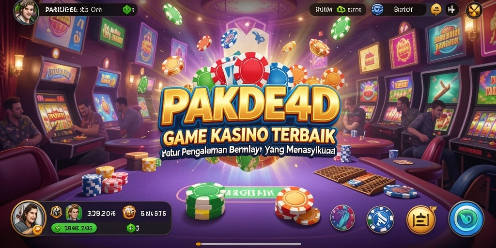 Tampilan grafis menarik dalam gameplay kasino PAKDE4D.