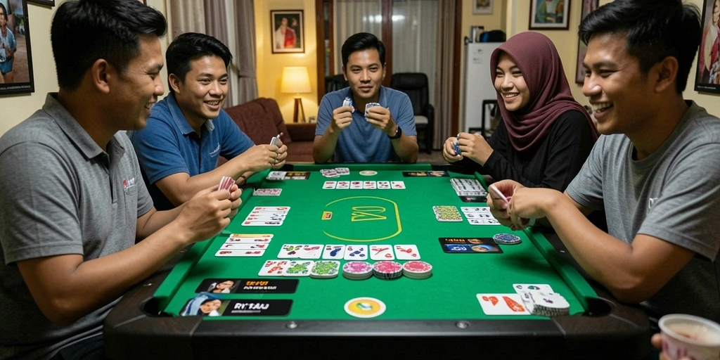 Tampilan permainan Gaple yang seru dan interaktif di RI188.