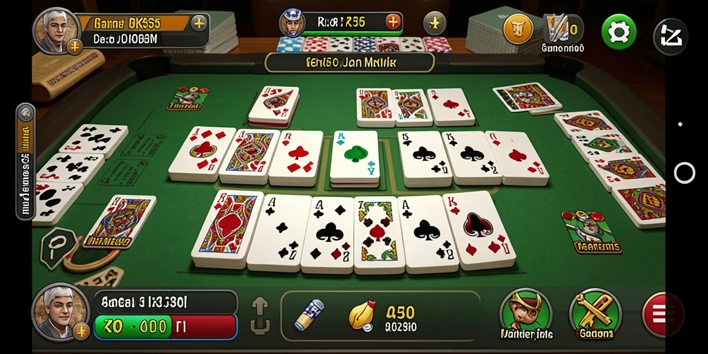 Tampilan gameplay Domino yang seru dan mendebarkan.