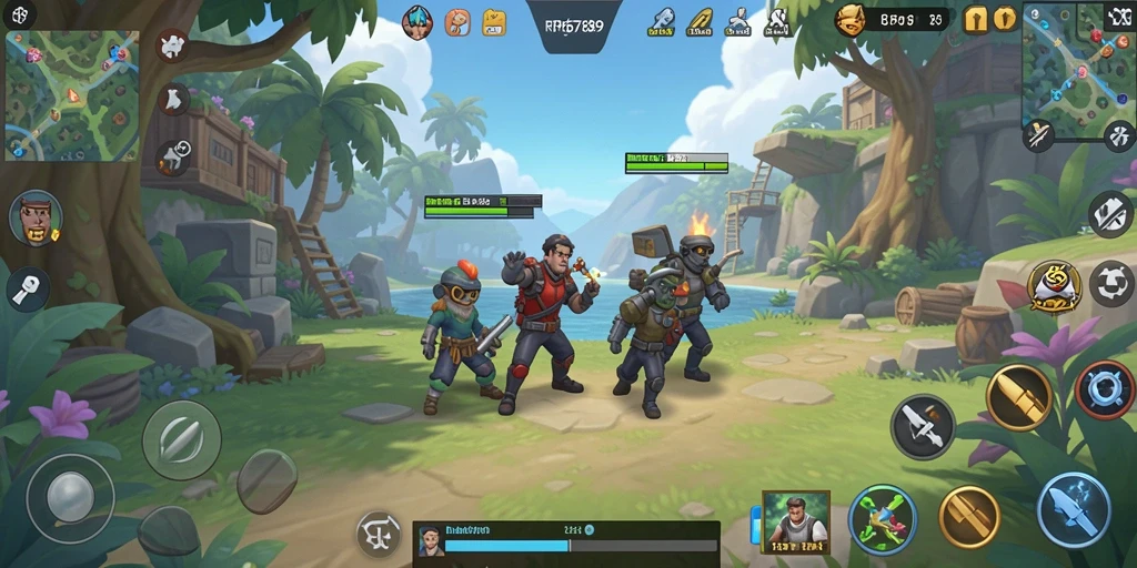 Tampilan gameplay RP6789 yang ceria dan menghibur.